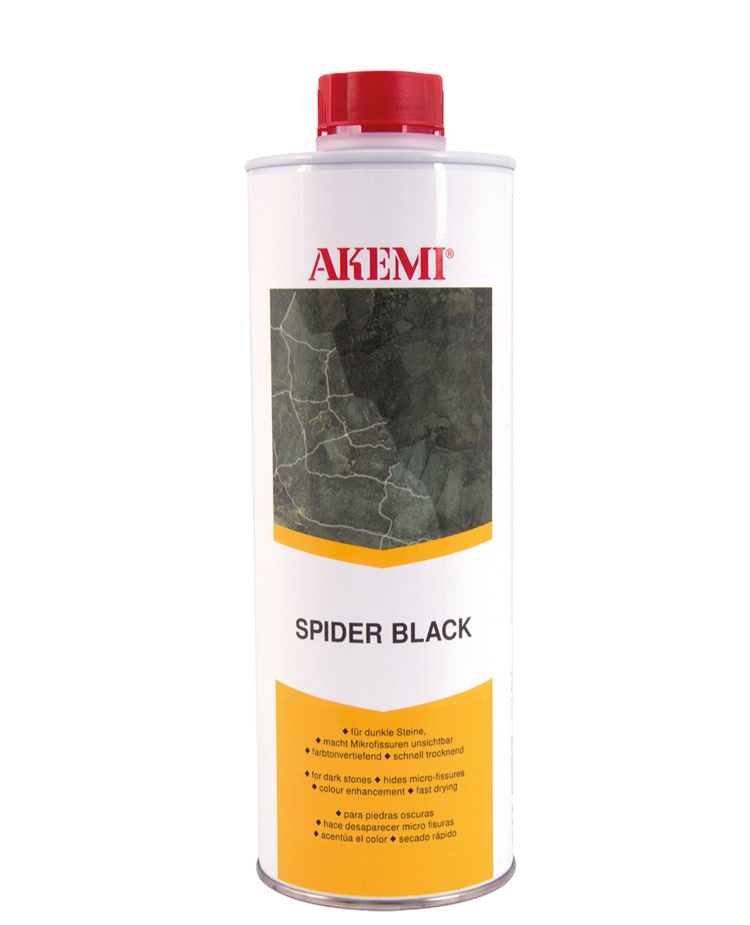 Akemi Spider Black usuwanie rys z kamienia